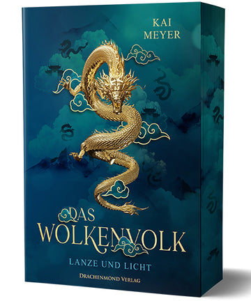 Das Cover zeigt mittig einen chinesischen Drachen, darunter befindet sich der Titel. Beides ist gold dargestellt und befindet sich auf dunkelblauem Hintergrund.